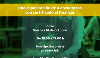 SE SUMA UN NUEVO ESPACIO PARA EL CURSO DE CAMARERAS Y MOZOS
